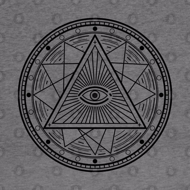 Pyramid All seeing eye by Kneazal